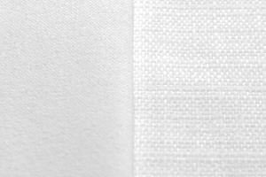 Wit, off white velours linnenlook gordijnen